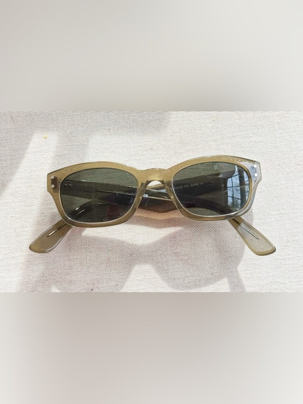 Selima for Jack Spade Olive Green Rectangular Sunglasses